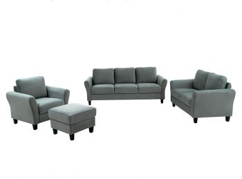WESTIN ROLL ARM LOVESEAT SET