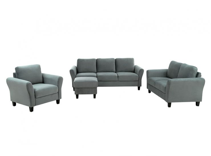 WESTIN ROLL ARM LOVESEAT SET