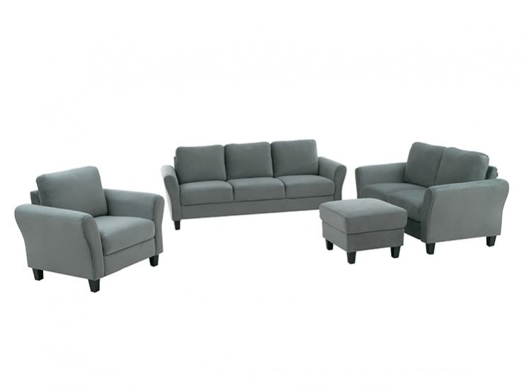 WESTIN ROLL ARM LOVESEAT SET