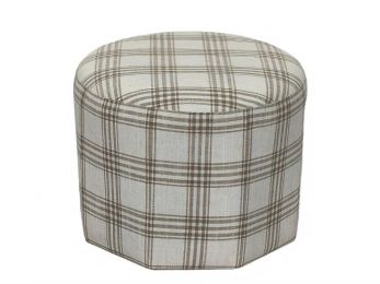 Plaid Ottoman