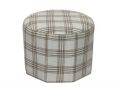 Plaid Ottoman
