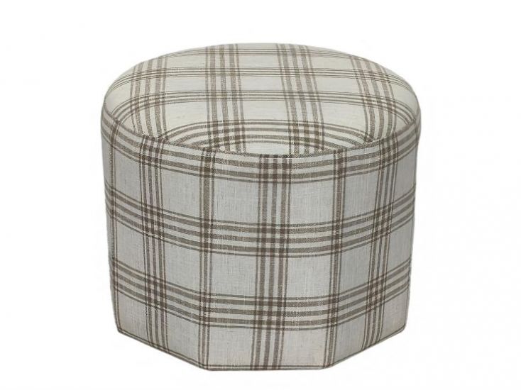 Plaid Ottoman